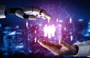 HR and business leaders reviewing AI governance strategy together